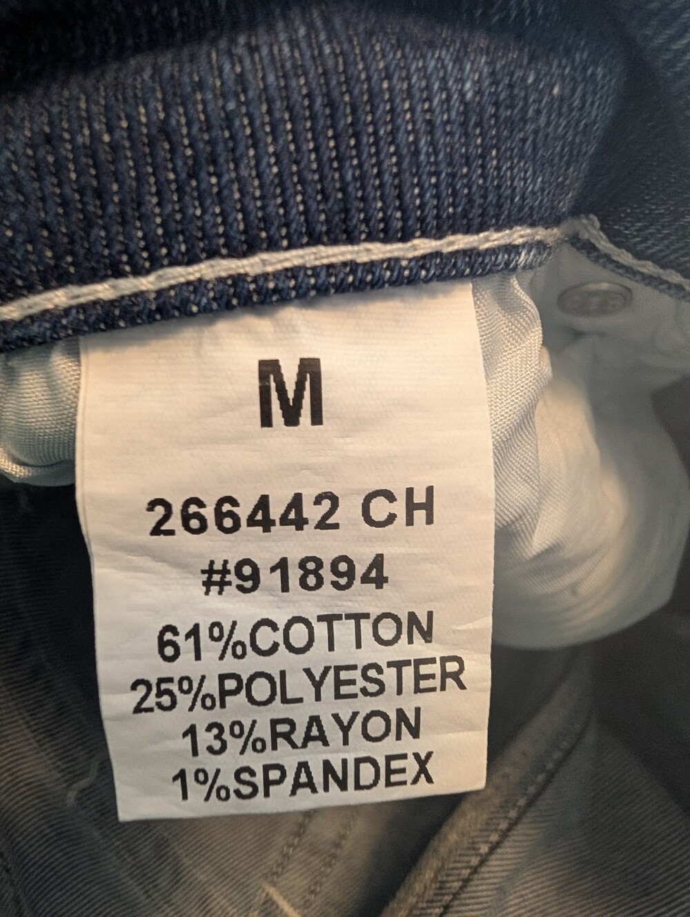 Flamingals Mid Rise Multi Pocket Straight Leg Cargo Jeans NWT Medium - Picture 9 of 9